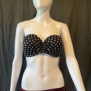 Shade & Shore Black and White Patterned Bandeau